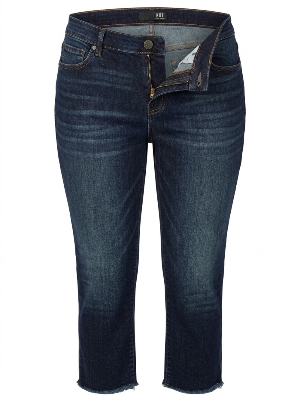 Kut from the Kloth Dark Blue Cropped Jeans Sz 16 Euc, 016